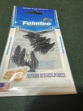 12 Felmlee Rubber Helgramite Lure 18BK Rigged Small 1”