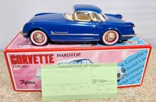 Blue 1953 Corvette Hardtop  for Smith Miller Car Carrier.