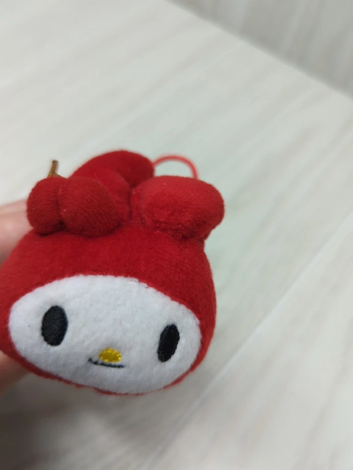 McDonalds Red My Melody Plush Hanging Loop Keychain Sanrio 2007 - Image 3 of 4