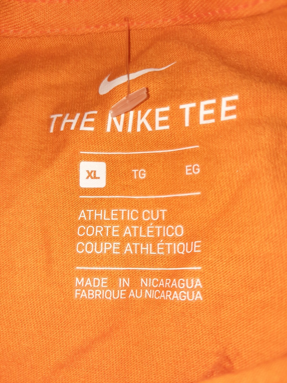 rugged orange nike shirt
