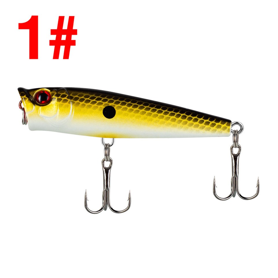 Rebel Lures P61G254 Leurres Pop R Plus Leurre de pêche (6,3 cm, Green Perch