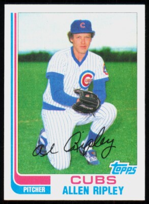 1982 Topps Traded Allen Ripley Chicago Cubs #99T | eBay