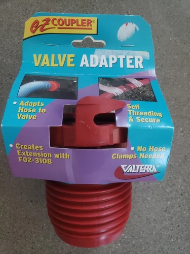 Valterra F02-3101 EZ Coupler Valve Adapter Red-image