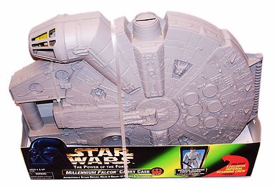 Star Wars POTF Millennium Falcon Carry Case w/Crew Trooper MIP
