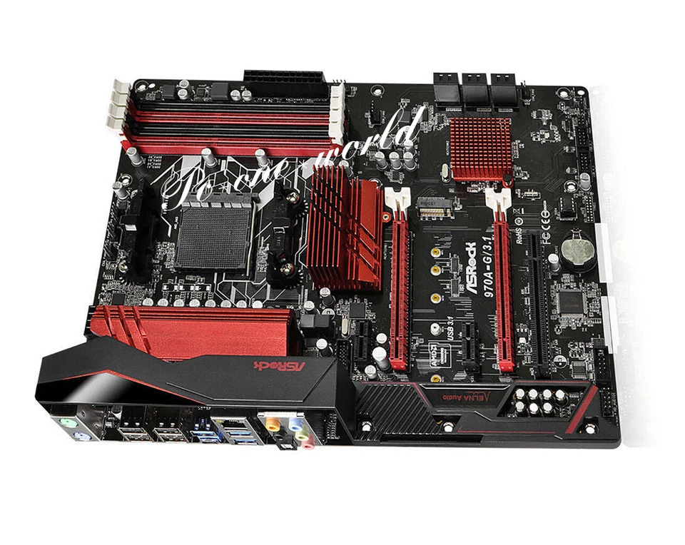 FOR Asrock 970A-G/3.1 Socket AM3+ AM3 AMD 970 DDR3 DIMM USB 3.1 Motherboard - Image 4 of 4