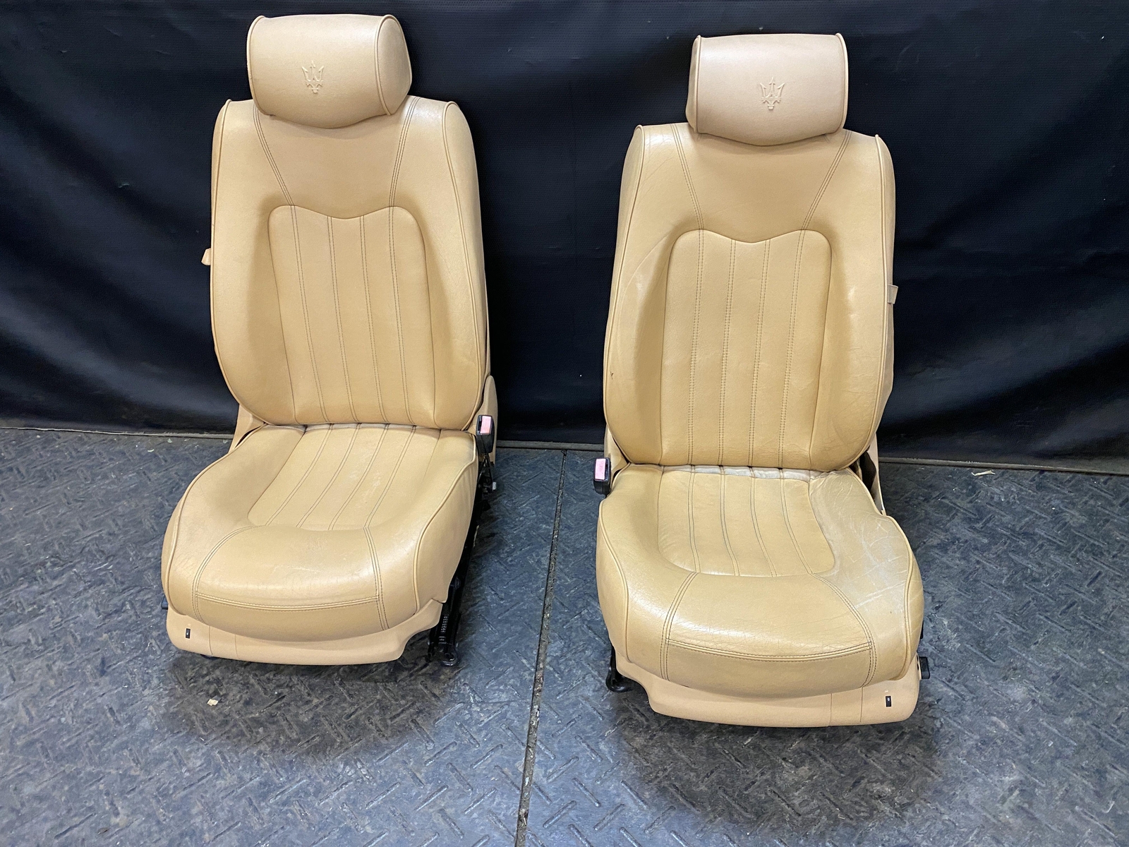2006 MASERATI QUATTROPORT POWER FRONT & REAR BROWN CUOIO LEATHER SEATS ICU