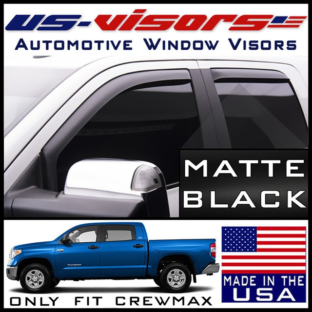 In-Channel US-Visors Window Vent Visors 07-20 Toyota Tundra Crewmax