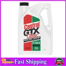 Castrol GTX Classic 20W-50 Conventional Motor Oil, 5 Quarts, Pack of 3