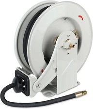 1/2 inch x 50 ft Oil Hose Reel Retractable Freely Adjustable Max 2300 PSI Hose