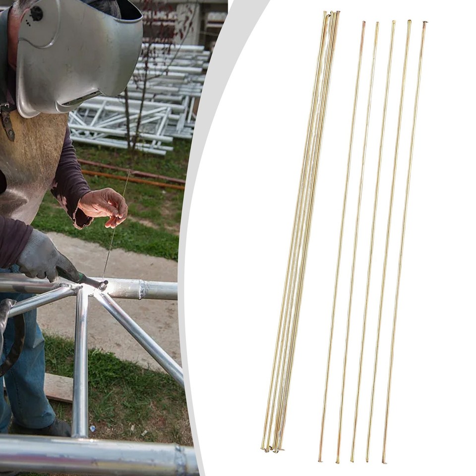 Versatile Brazing Rods for Copper Steel Copper Nickel Alloy Pack of 10