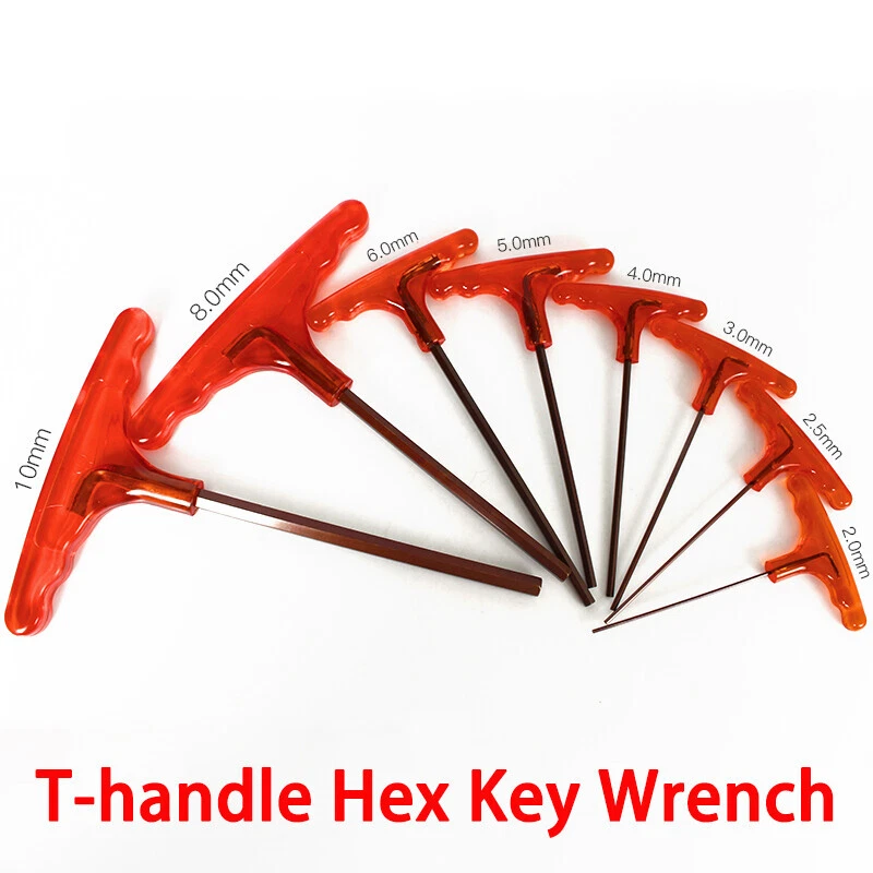 S2 Steel 2mm-10mm T Handle Hex Key Wrench with Stand Metric Allen Wrenches - Image 2 of 4