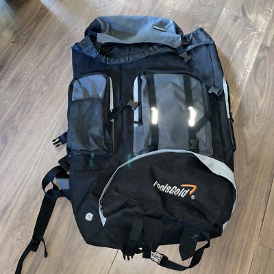 Foolsgold extra großer Rucksack schwarz grau gebraucht (siehe Beschreibung)