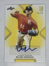 2021 LEAF PERFECT GAME YELLOW WILSON WOODCOX PAPER RC AUTO # 15/20