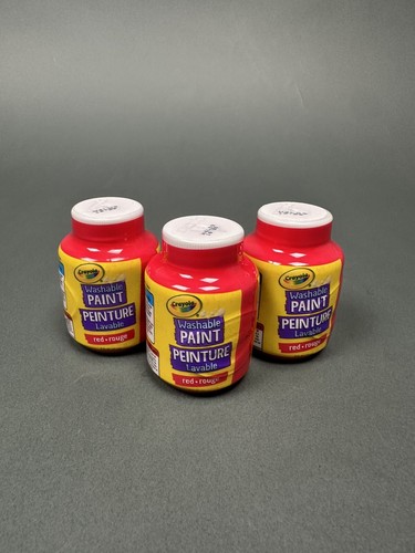 Crayola Washable Paints, Red Color (3 Pack) | eBay