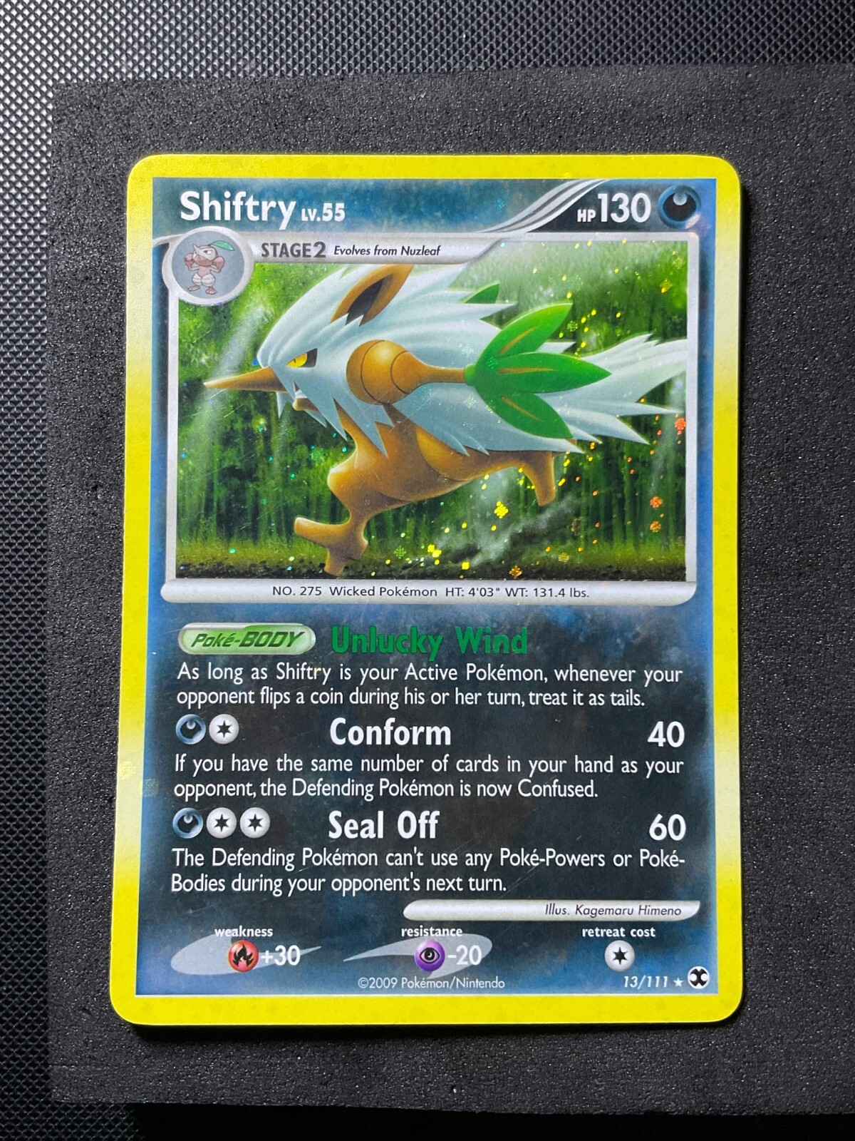 Shiftry 13/111 Pokemon Rising Rivals Holo Rare Card