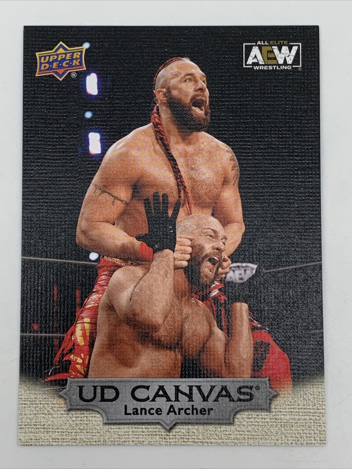 LANCE ARCHER #C19 UD Canvas Silver 2022 Upper Deck AEW