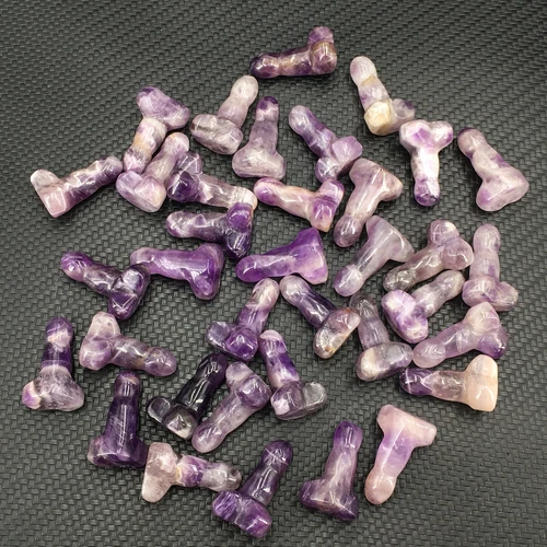 Wholesale Natural mix mini Penis Carved quartz Crystal Massager Wand Healing - Picture 191 of 296