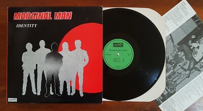 Marginal Man LP EXCELLENT Identity DISCHORD Green Labels INSERT Black Logo PUNK