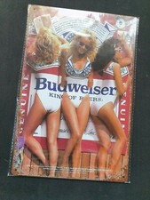 Budweiser 3 Girls Metal Sign