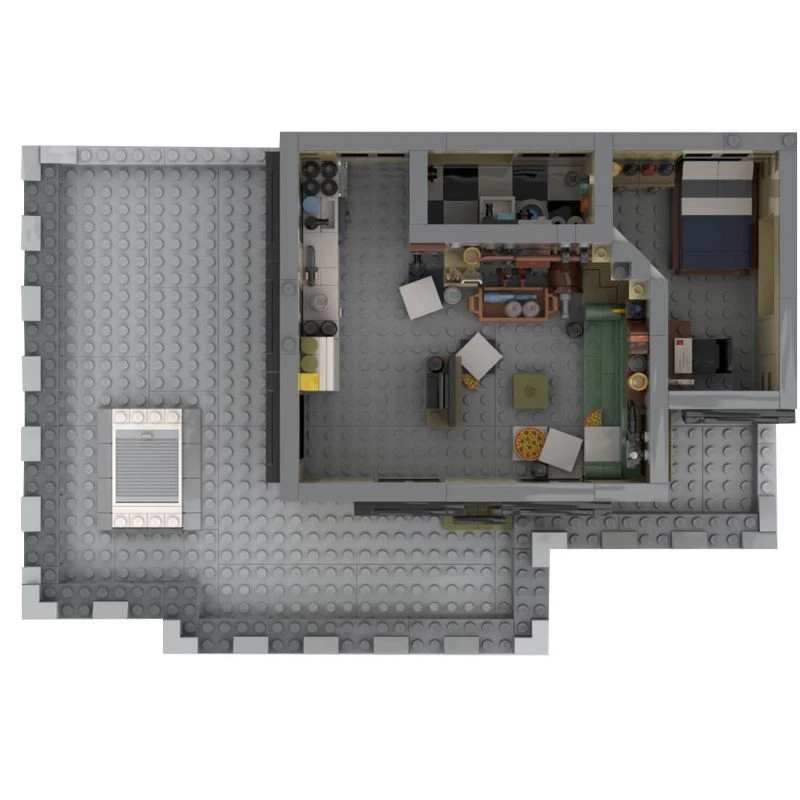 MOC-91656 SitCom Suite – Apartment Modular Building 846 Pieces+ Good Quality - Image 2 of 4
