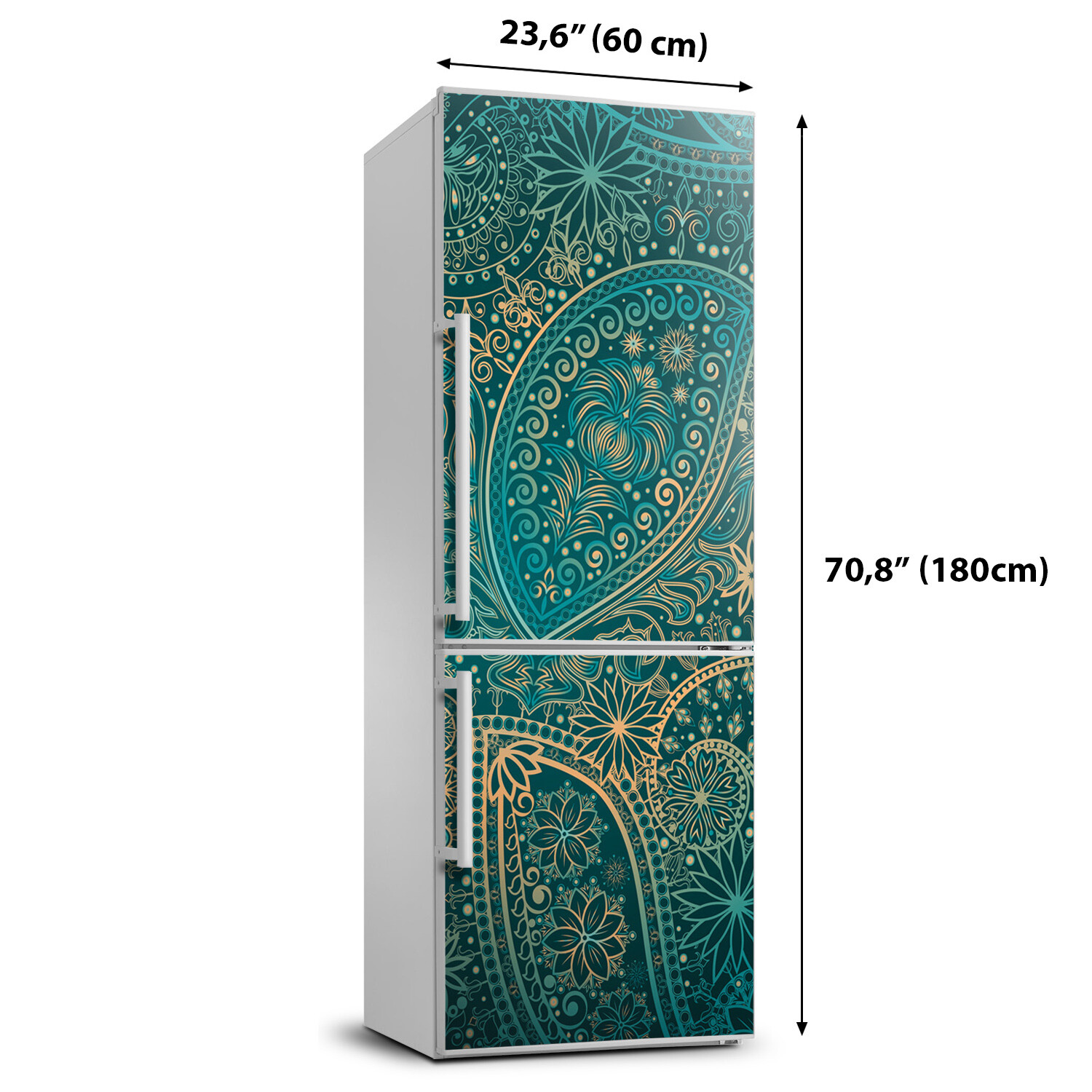 Kühlschrank Folie Rio Vegetation Violett - 185x60cm Dekoraufkleber