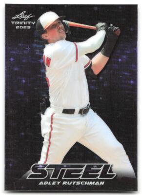 2023 Leaf Trinity #S-2 Adley Rutschman Steel Stars & Dots #/49