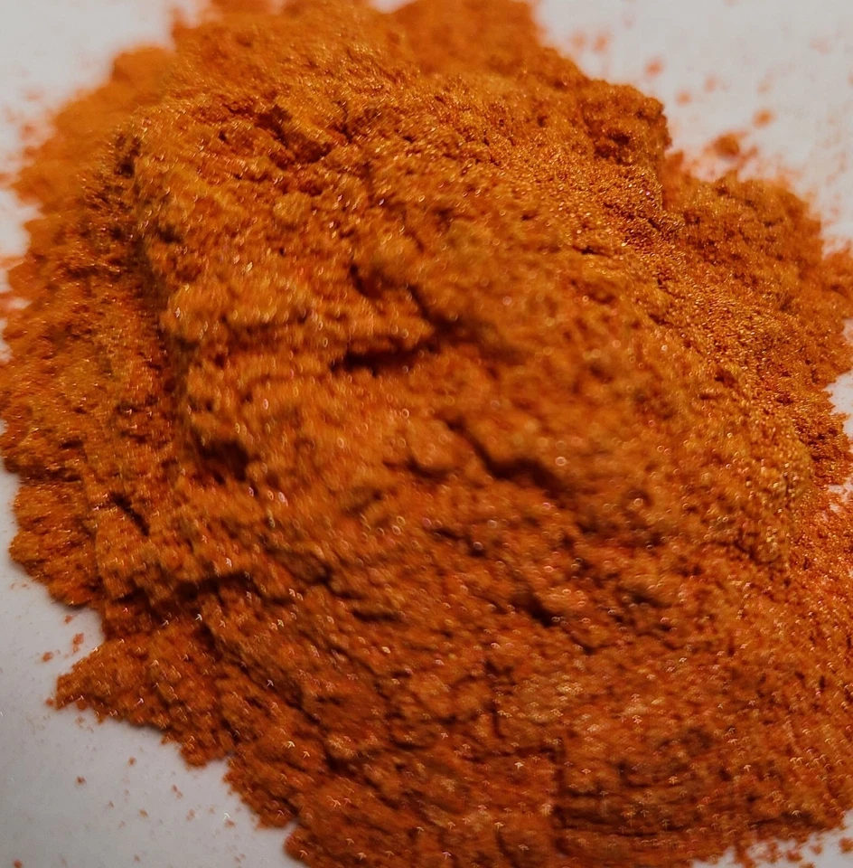 Aerógrafo de fundición de resina de pintura Hot Rod automotriz pigmento de mica perla naranja tigre Foto 2 de 4