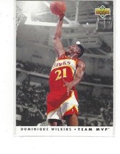 1992-93 UPPER DECK BASKETBALL TEAM MVPS DOMINIQUE WILKINS #TM2 - ATLANTA HAWKS