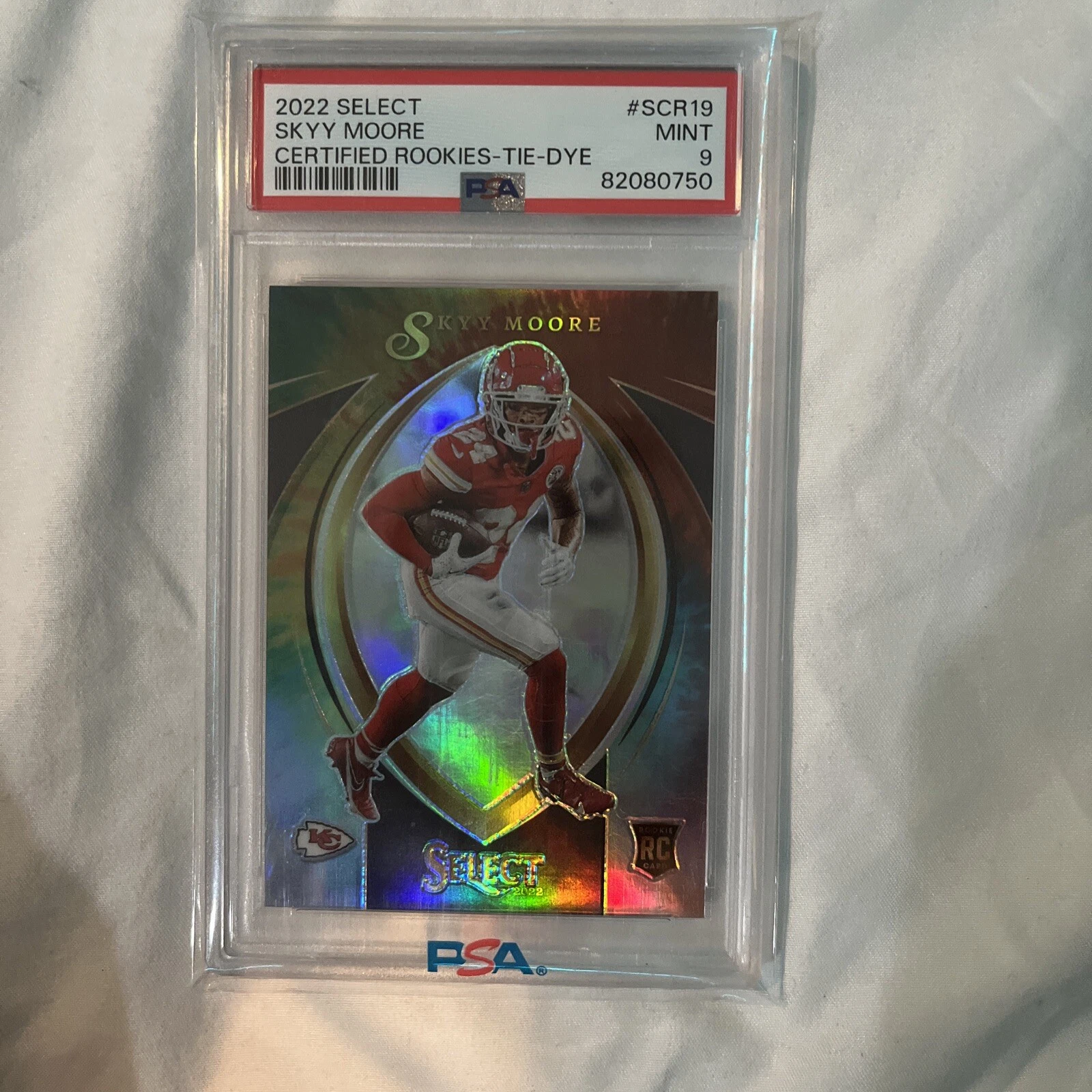 Skyy Moore Panini Select Select Certified Rookies #SCR19 Tie-Dye