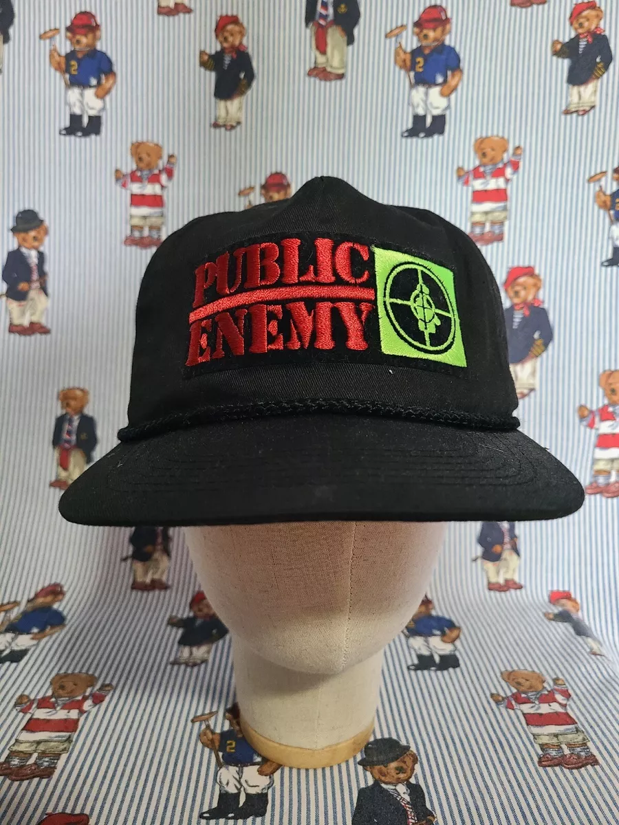 Vintage 80s 90s Public Enemy Merch Snapback Hat Cap Rap Hip Hop