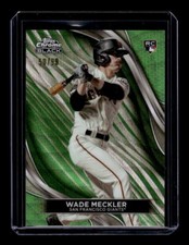2024 Topps Chrome Black #47 Wade Meckler Green Wave Refractors #/99