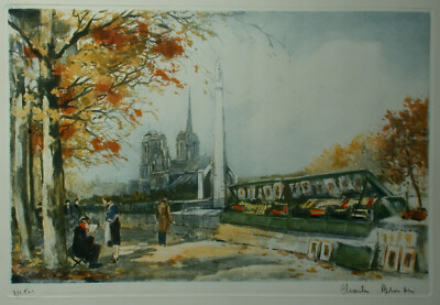 Charles BLONDIN (1913-1991) Bouquinistes de Paris.