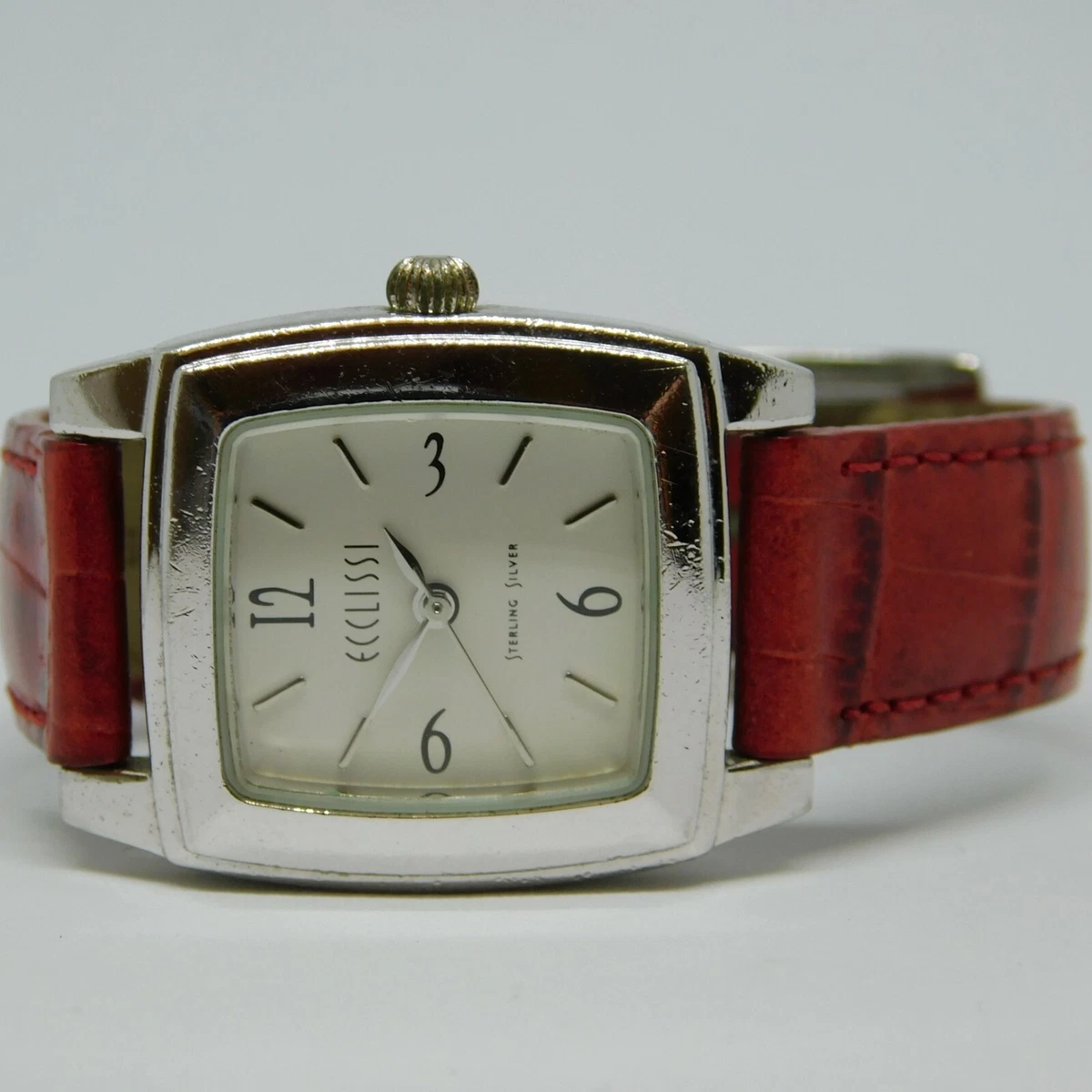 ECCLISSI 21770 925 Sterling Silver Quartz Analog Women's Watch New Battery  | eBay