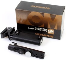 Olympus OM Electronic Flash Mount Power Bounce Grip 2 w/ Box