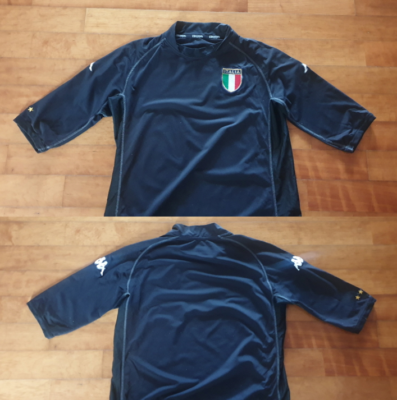 Maillot De Gardien Italie Buffon Kappa Taille XL Noir - Occasion Excellent état