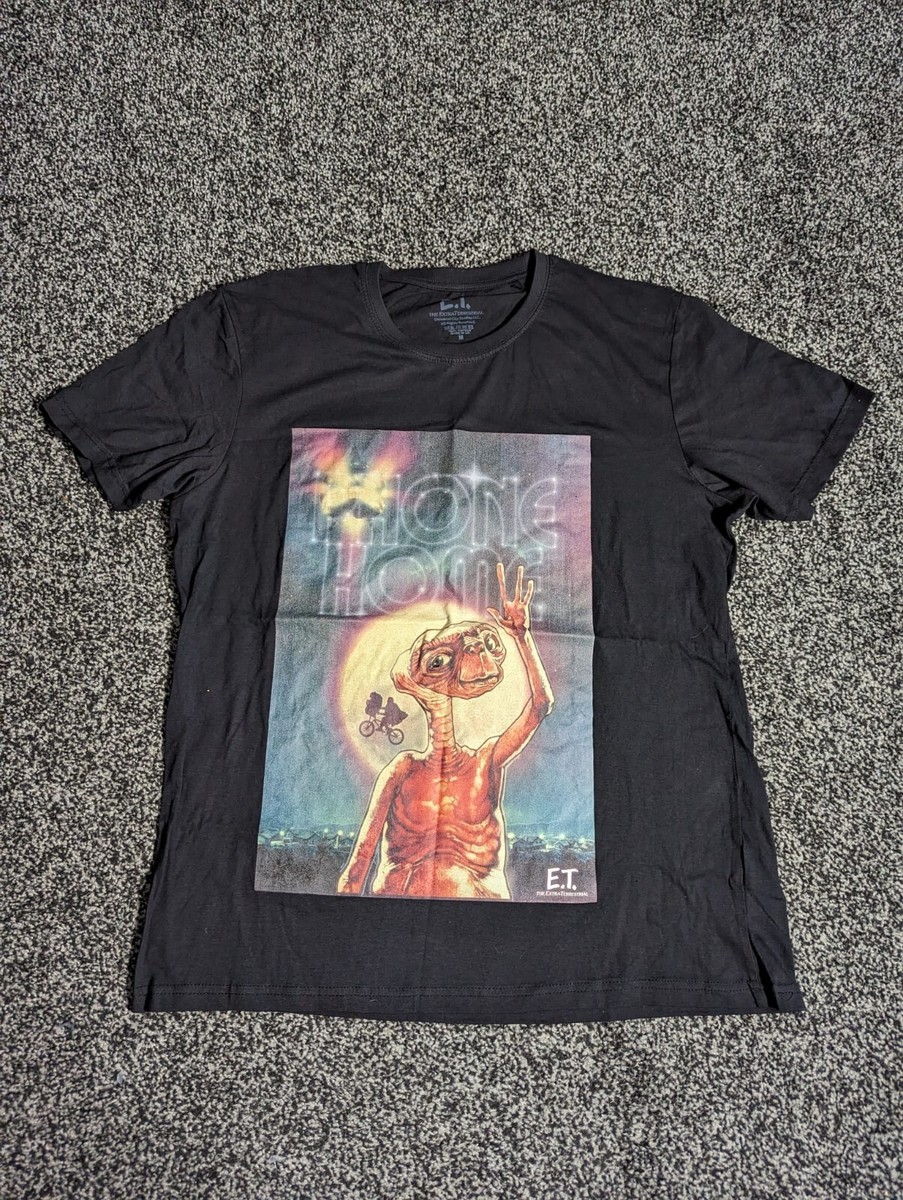 ET T Shirt Mens Medium Black Universal City Studios Graphic Print