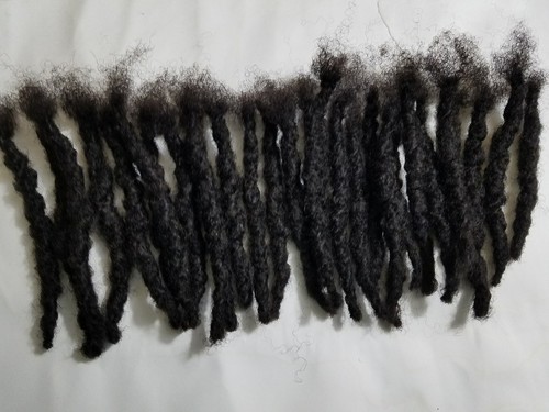 100 % Echthaar Dreadlocks Handarbeit 70 Stück 4" schwarz 1/2" dick große Größe - Bild 4 von 9