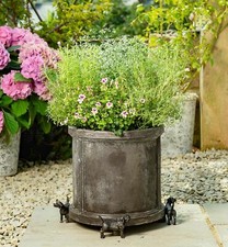 Potty Feet Beagle Figures Planter Riser - Handmade Yard Art Ornaments - 3pcs