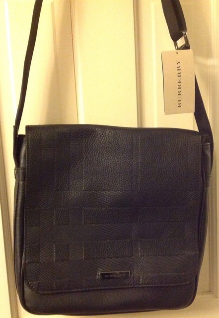burberry check messenger bag