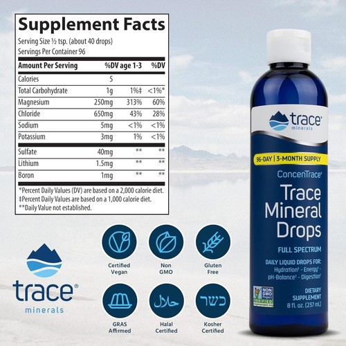 Trace Mineral ConcenTrace Mineral Drops 8 Oz - Picture 6 of 8