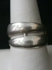 Vintage Artisan Sterling Silver Joined Symmetry Band. Make Offer! #1606