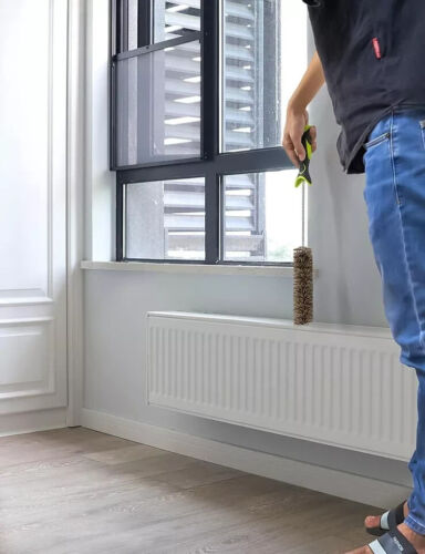 Spazzola Pulitore Radiatore Sottile Lunga 81cm Setole Cinghiale, Spazzola Spolverino Radiatore Lunga - Foto 7 di 7