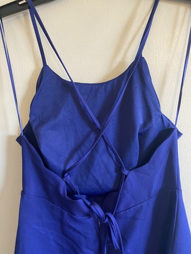 Lulus Play On Curves Royal Blue Backless Dress Size M - Picture 10 of 10