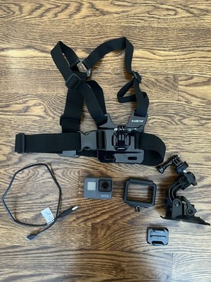 GoPro HERO5 Black Camera with Chest Harness, Suction Mount   USED - Free Ship