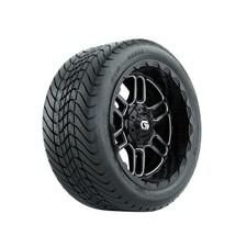 Gtw 14 Stellar Matte Black Wheels On 22530-14 19 Mamba Street Tires 4