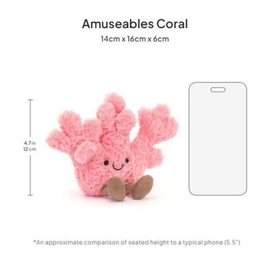 2025 NWT Summer Jellycat Amuseables Coral Pink With Dust Bag | eBay