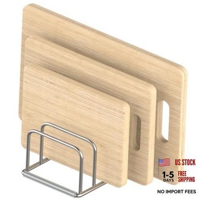 Cutting Board Organizer Stand Holder,304 Stainless Steel Chopping 1.0 in Slot