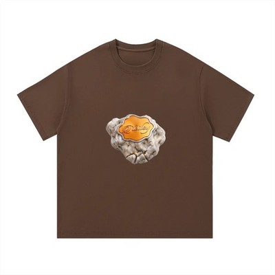La mc de Neil Men's XL Brown Graphic Print Crew Neck Short Sleeve T-Shirt