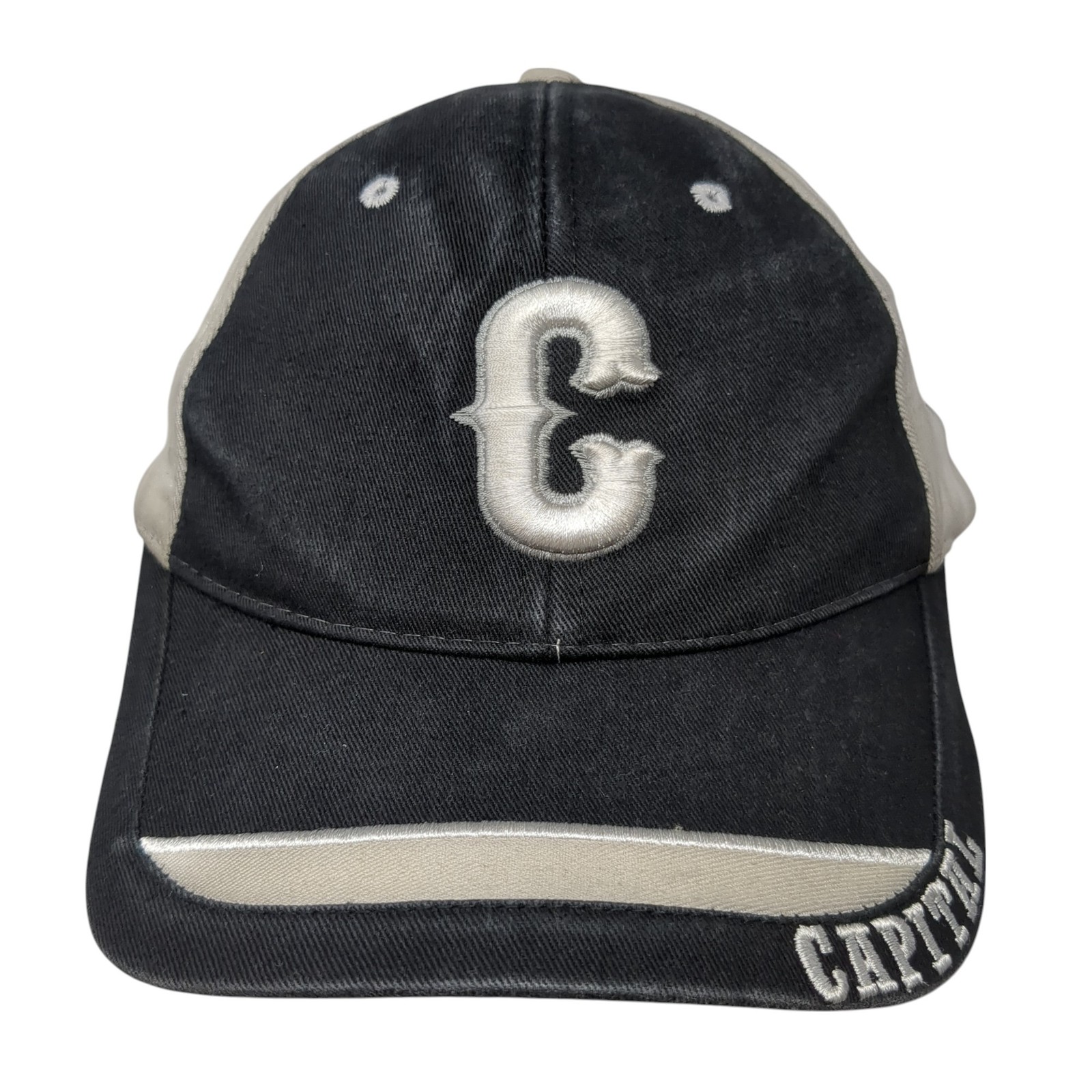 Capital Eagle Strapback Baseball Cap Black One Si… - image 1