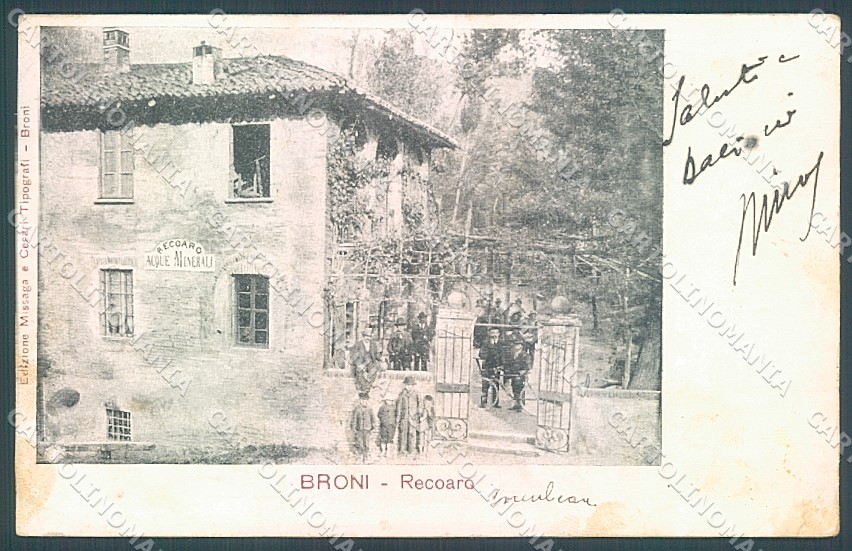 Pavia Broni Recoaro Acque Minerali cartolina JK6050